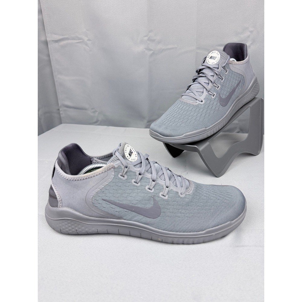 Nike Free RN 2018 Mens Running Shoes Grey Low Top Sneakers 942836-003 Size 12